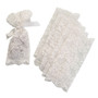 Set of 6 Lace Favour Bags Ivory