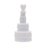 24 x Heart Wedding Cake Bubble Bottles