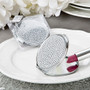 Bling Collection Metal Compact Mirror From White Dream