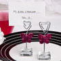 Pink Butterfly Design Place Card Photo Holders