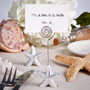 Shimmering Starfish Design Place Card Holder Favours