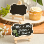 Natural Wood Easel And Blackboard Place Card Holder