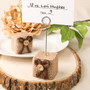 Rustic Burlap Place Card Photo Holder
