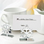 Snow Flake Design Place Card Photo Holders From White Dream