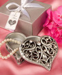 Exquisite Heart Shaped Curio Trinket Box