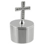 Bless This Child' Silver Plated And Epoxy Trinket Box Cross