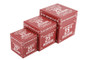 Set of 3 'Do Not Open Until 25th December' Storage Boxes