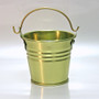 2" Galvanised Pail With Handle Gold