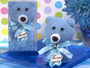 Cute And Cuddly Blue Teddy Bear Towel Favour