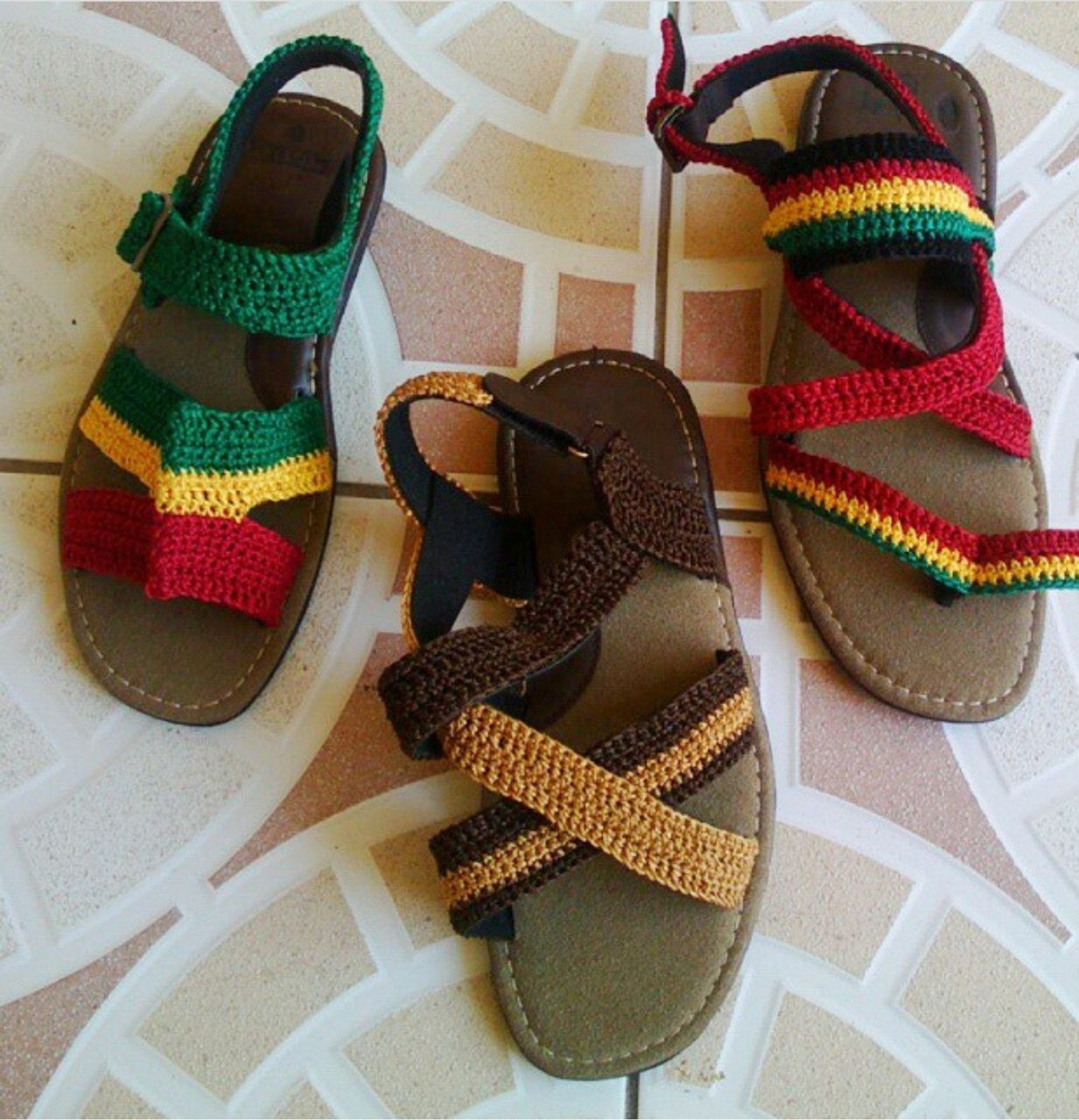 Men's Crochet Sandals