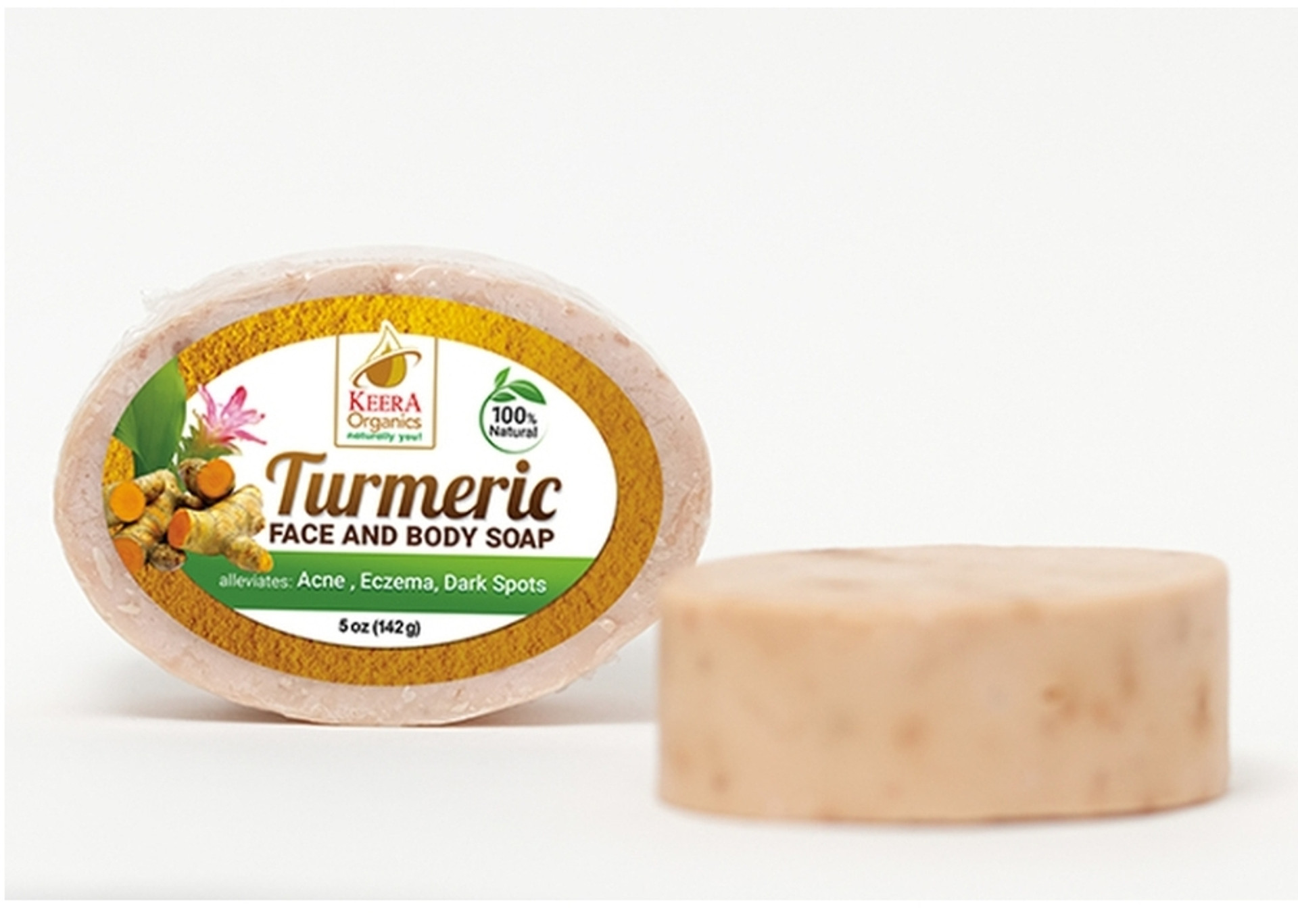 Keera Organics Turmeric Face & Body Soap 142g (5oz)