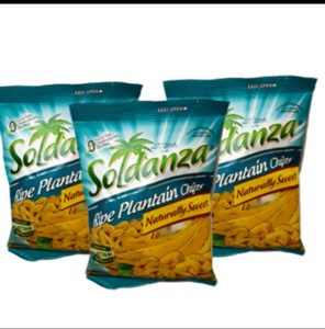 Soldanza Ripe Plantain Chips- bundle of 3 (42g)