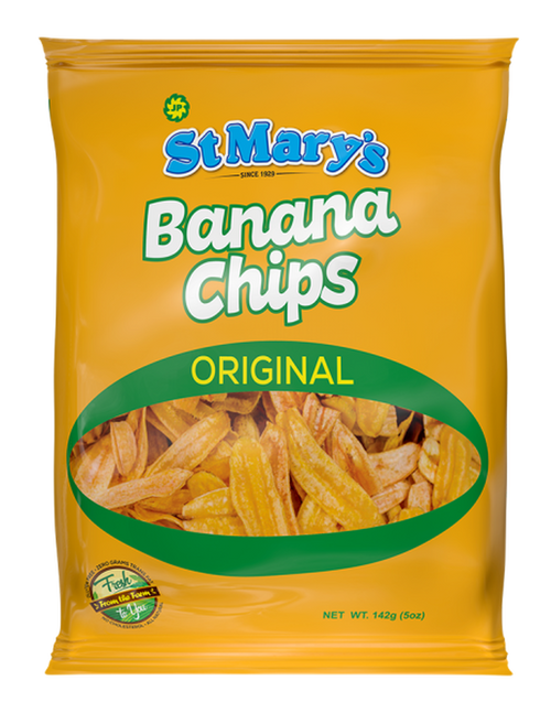 St. Mary's Banana Chips Original - 142g (pack of 3)