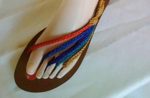 Five Toe Crochet Sandals