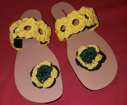 Flowers Crochet Sandals Style 1