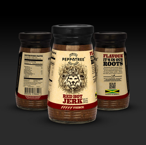 Peppatree Jamaican Red Hot Jerk Seasoning-10.3oz