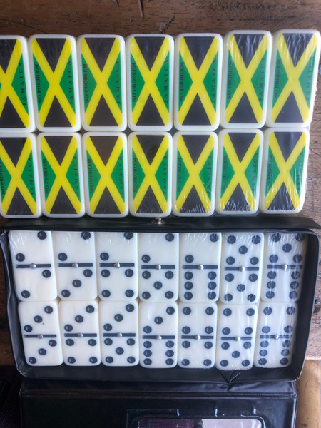 Jamaican Flag Dominoes- 28 pieces