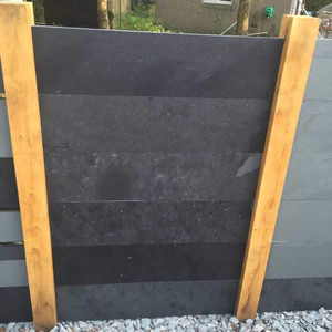 Natural Black Slate Fence Panels Natural Black Slate Fence Panels