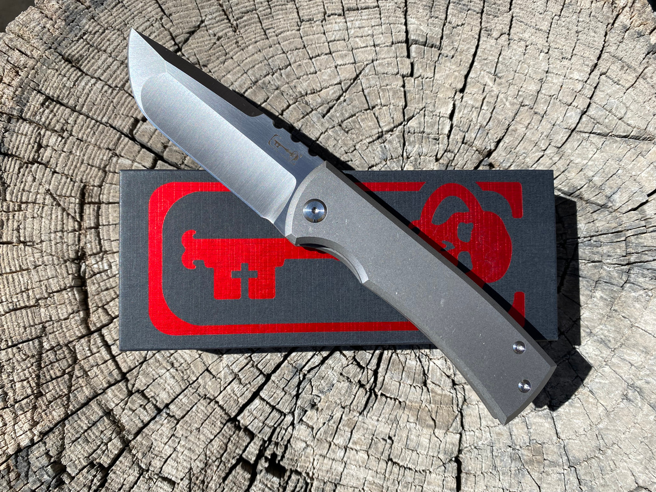 Chaves Knives Redencion 229 Kickstop, Full Titanium, Drop Point 