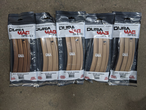 DuraMag 5.56 30rnd magazines (5) for AR15 BRONZE Anodized 5 pack.