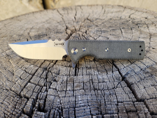 Chaves Knives T.A.K. Black Micarta Drop Point