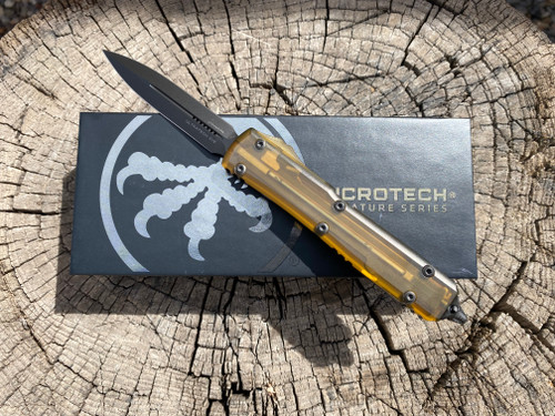 Microtech Ultratech D/E w/ Ultem Top and Button DLC Standard