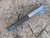 Heretic Knives Cleric II T/E SW Partial Serrated CF w/Blue Ti Accents