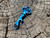 Chaves Knives Key Tool Blue Ti Crosshatch