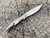 Keanison Knives, Fido, 3” Satin Blade, Titanium Scales