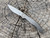 Keanison Knives, Fido, 3” Satin Blade, Titanium Scales