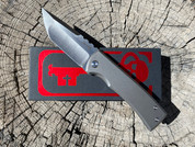 Chaves Knives Redencion 229 Kickstop, Full Titanium, Tanto