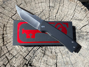 Chaves Knives Redencion 229 Kickstop, Black G-10, Tanto