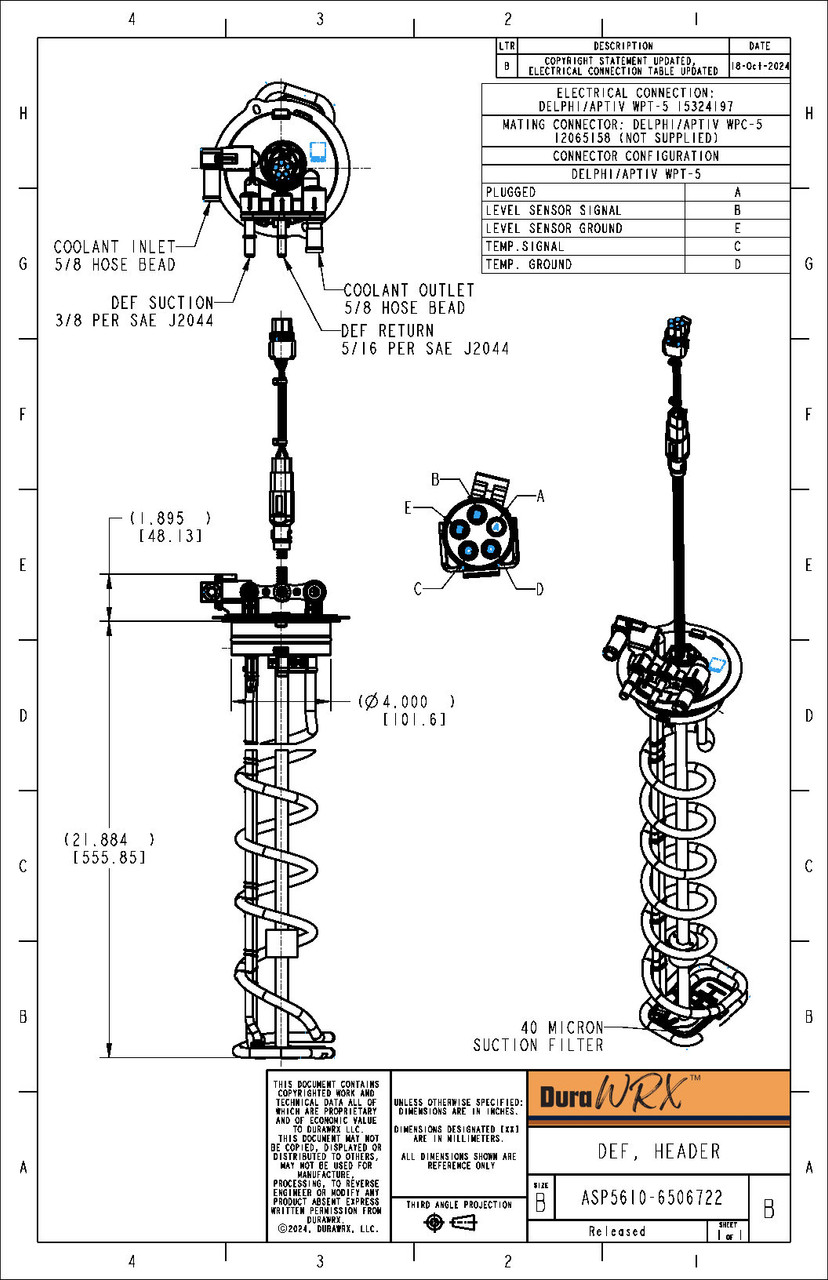 Shaw Def Unit DuraWRX by Shaw | New DEF Header (O.E. Designed) 22in. | ASP5610-6506722