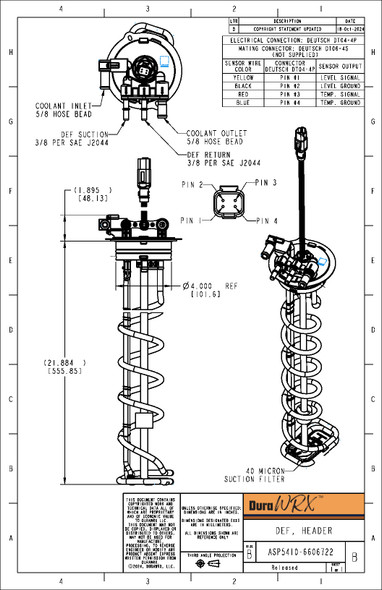 DuraWRX by Shaw | New DEF Header (O.E. Designed) 22in. | ASP5410-6606722