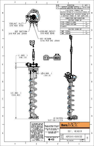 DuraWRX by Shaw | New DEF Header (O.E. Designed) 22in. | ASP5510-6506722