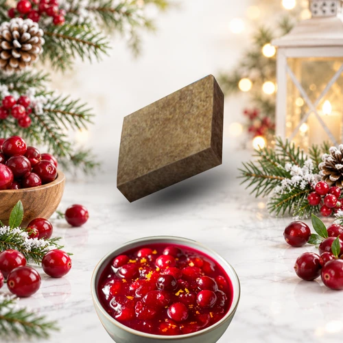 Crisp, bright cranberry tartness smoothed out by a light dusting of sweet cane sugar.