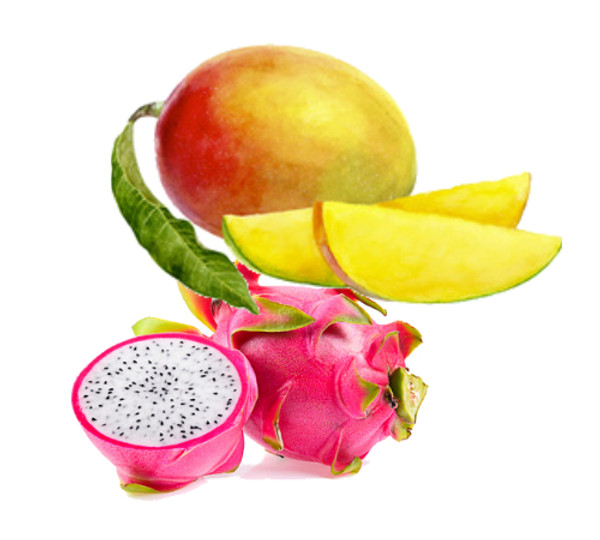 Tropical essence with the aromas of sweet mango & tart Dragonfruit