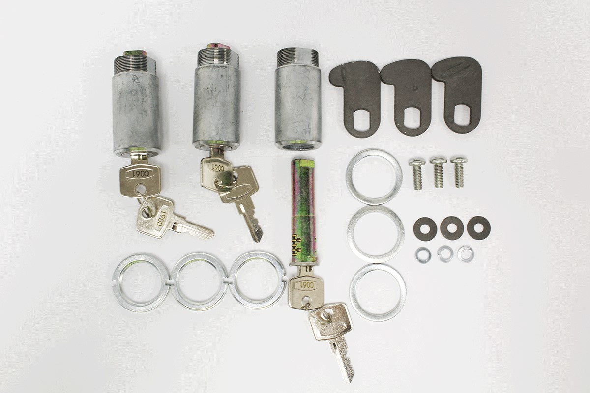 320609-3-BARREL LOCK AND 3 KEYS - Bearbones Offroad