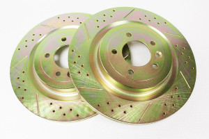 LR033303CDG-BRAKE DISC REAR CROSS DRILL/GROOVED