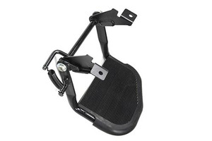 STC7632-REAR FOLDING STEP - BLACK - RUBBER TOP