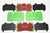GA4482-FRT BRAKE PAD SET HIGH PERFORMANCE