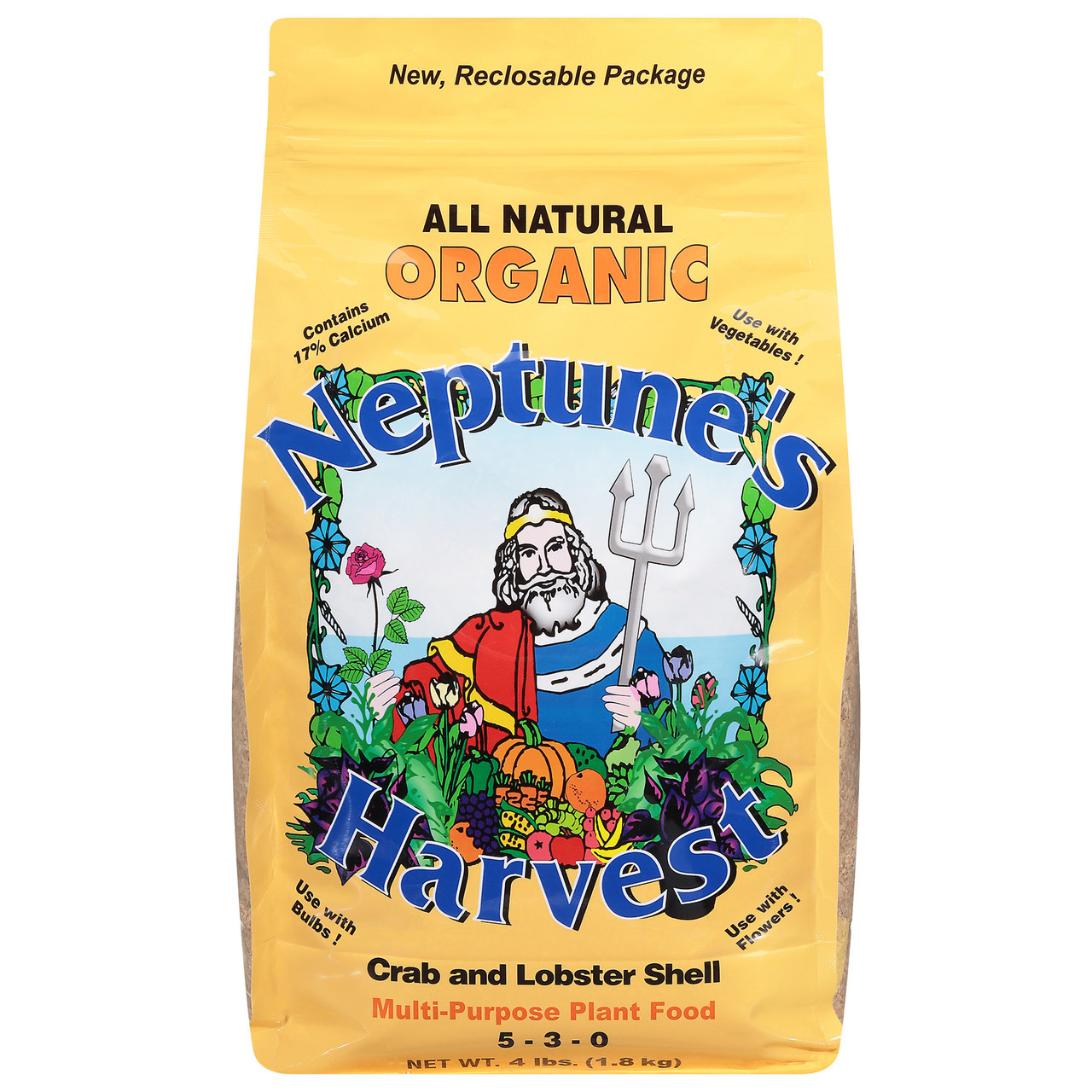 Neptune's Harvest Crab Shell Fertilizer Orange Label 4 Lb Hey Pharma