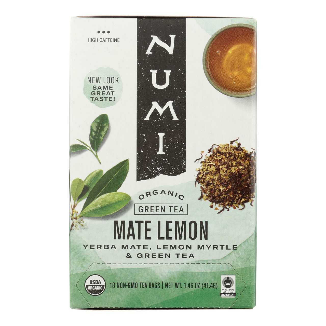 Numi Tea Mate Lemon Rainforest Green Tea - 18 Bags - Hey Pharma