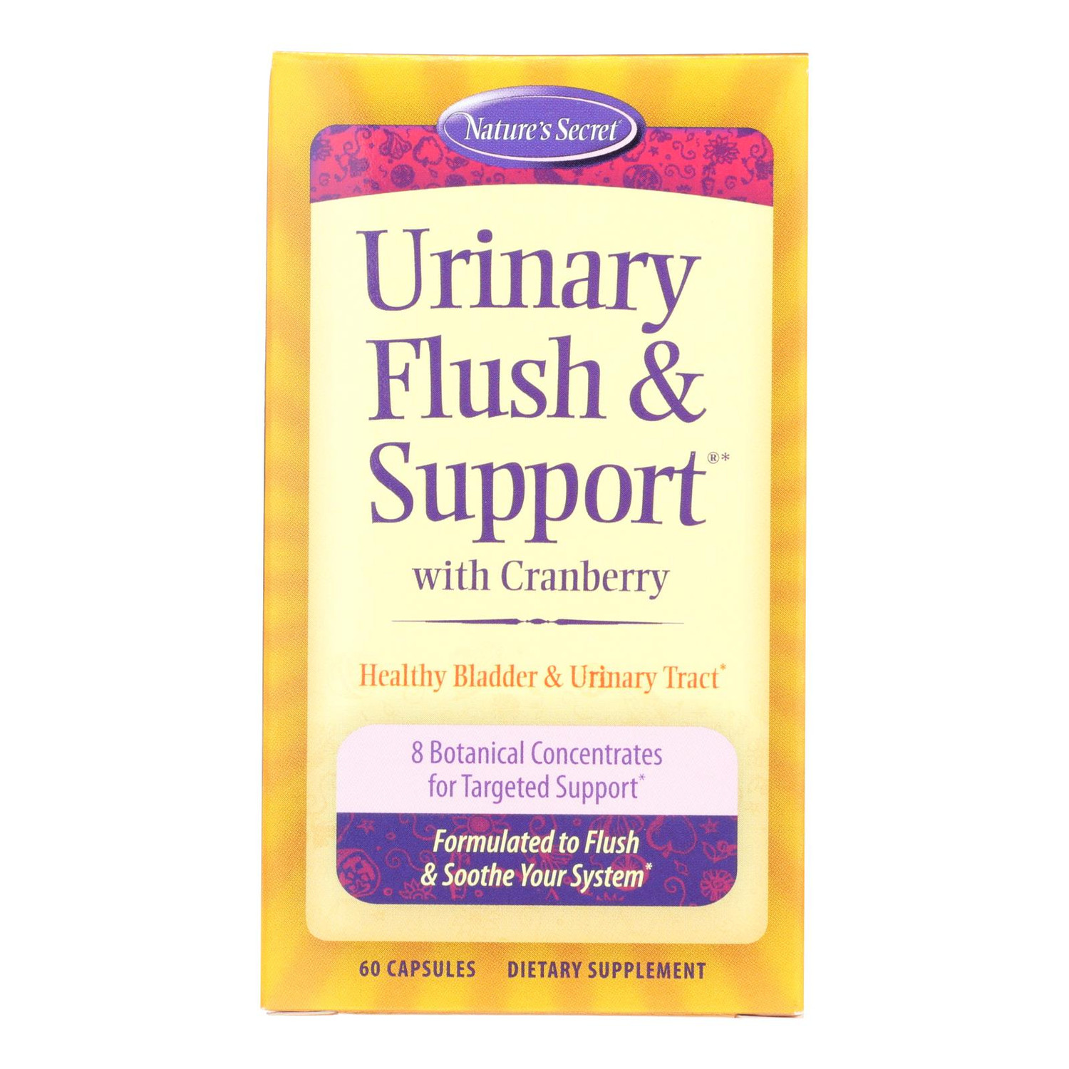 Nature's Secret Urinary Cleans and Flush with Cranberry Extract 60