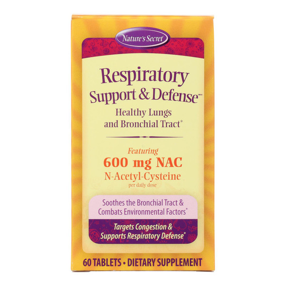 Nature's Secret Respiratory Cleanse and Defense - 60 Tablets