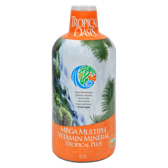 Tropical Oasis - Tropical Plus Mega - Multivitamin & Mineral Supplement - 32 fl oz