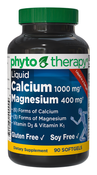 Phyto-Therapy Liquid Calcium - 1000 mg - 90 Softgels