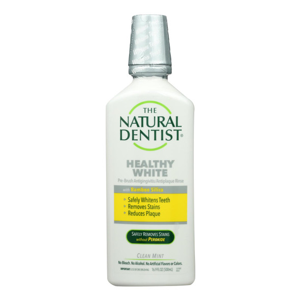 Natural Dentist Pre-Brush Whitening Rinse - Clean Mint - 16.9 oz