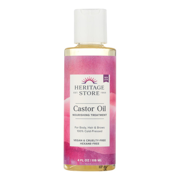 Heritage Products Castor Oil Hexane Free - 4 fl oz