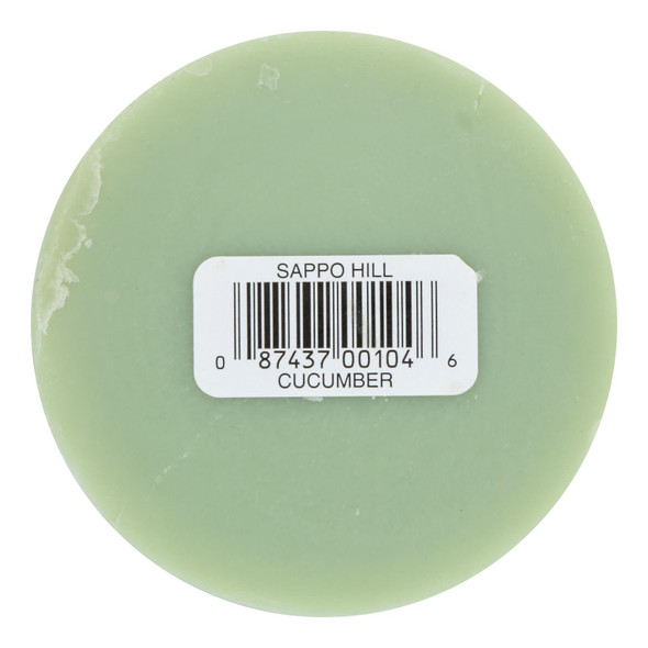 Sappo Hill Glycerine Soap Cucumber - 3.5 oz - Case of 12